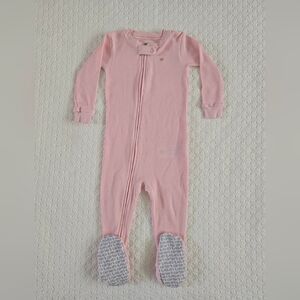 Carters Baby Girl Pink Thermal Waffle Knit Sleep And Play Size 18 Months